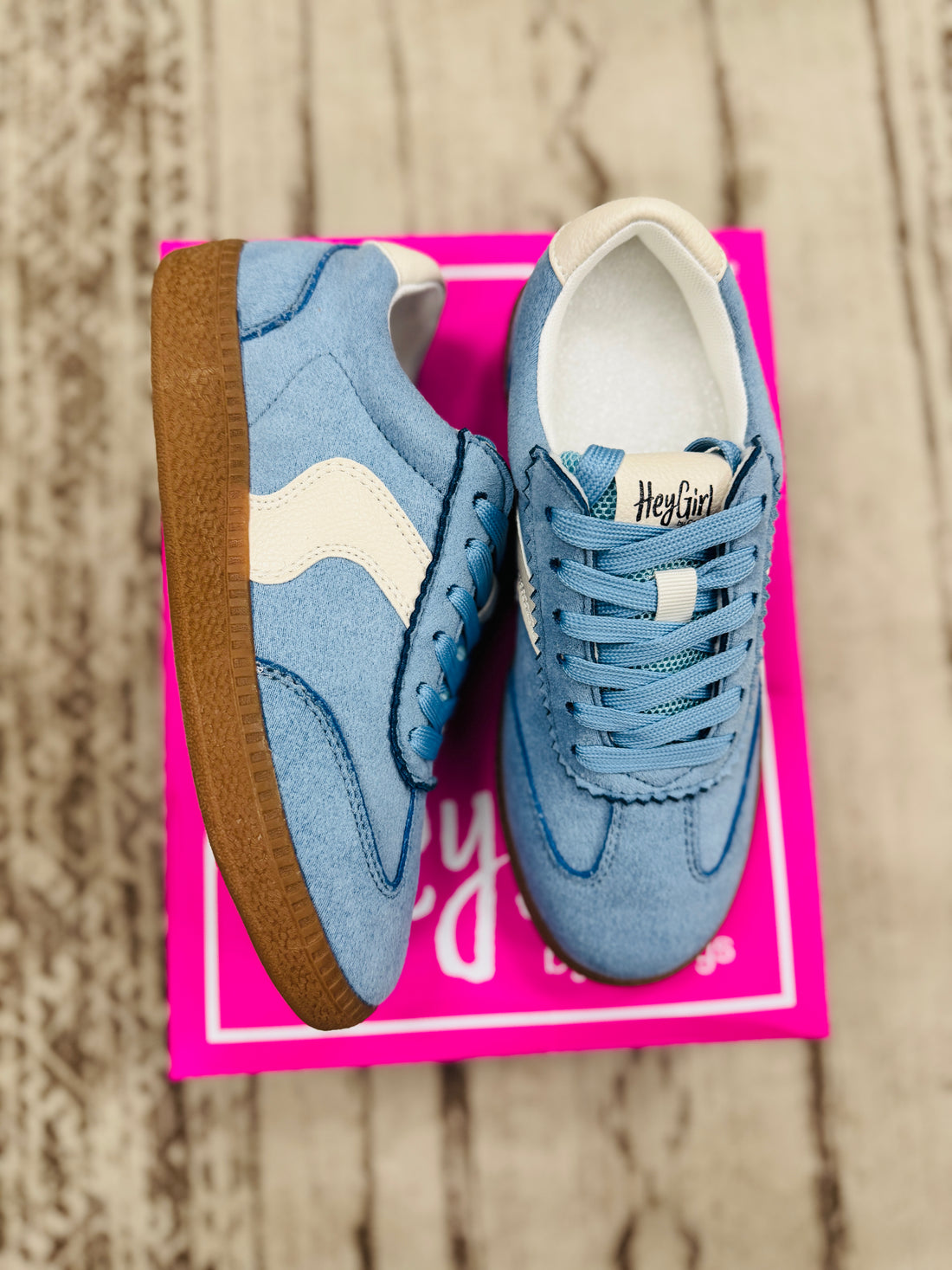 Hey Girl | Spoiler Alert | Light Blue Sneaker