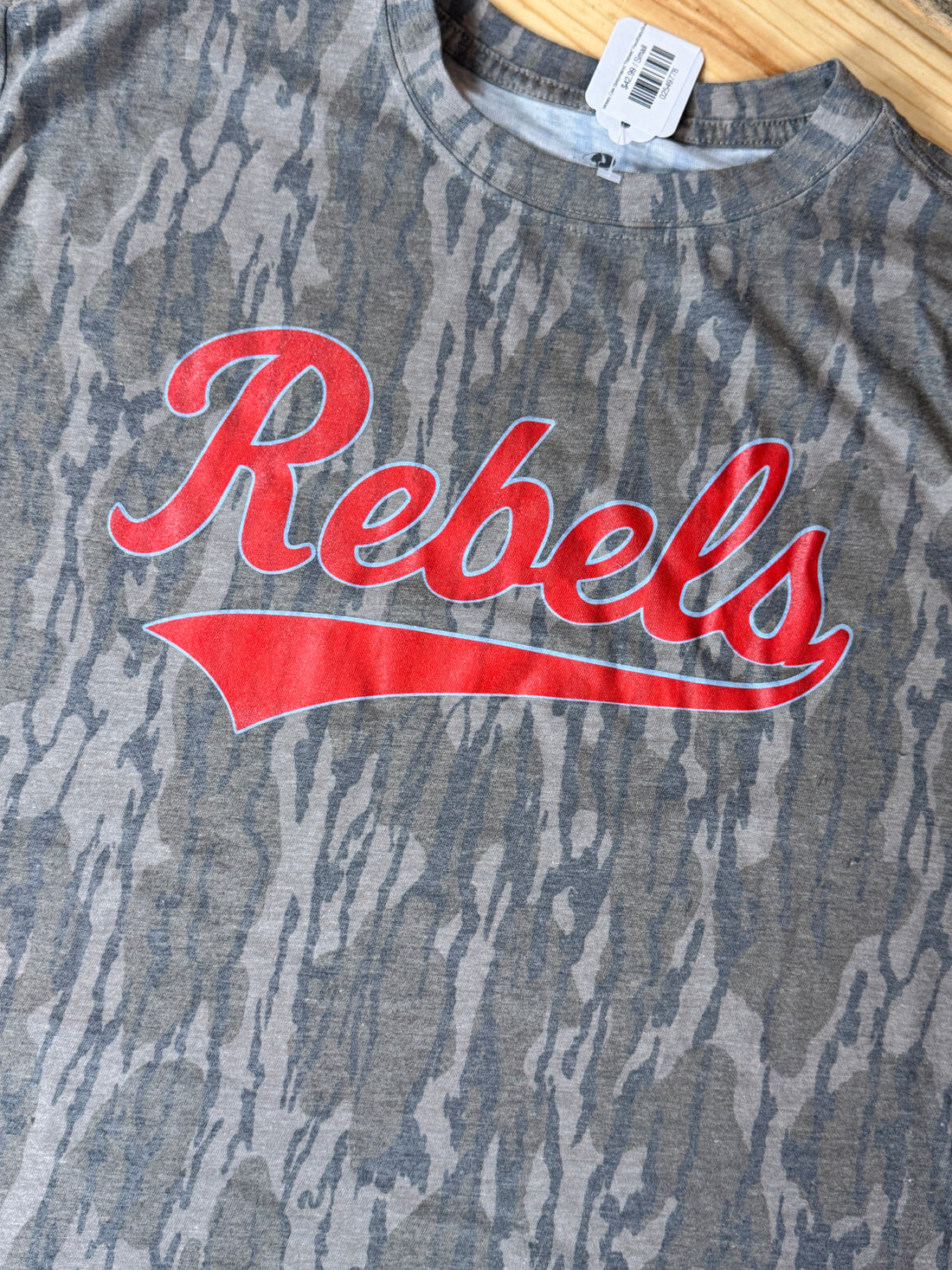 Mossy Oak Bottomland "Rebels" Red/BabyBlue T-Shirt