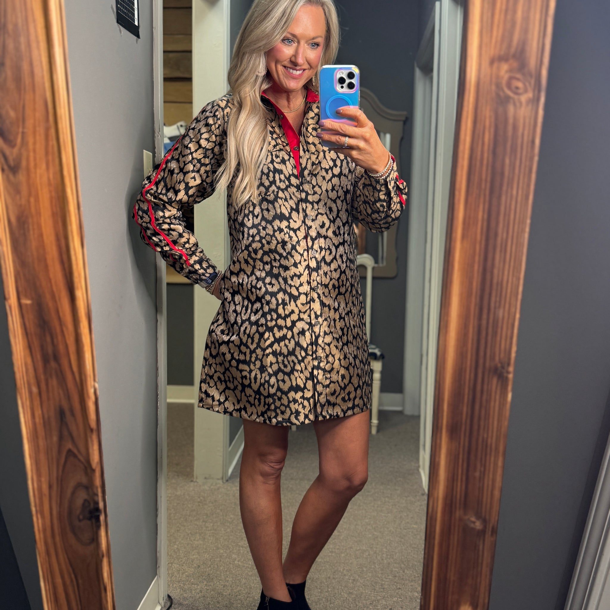 Leopard Metallic Vibe Dress