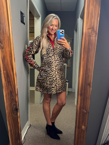 Leopard Metallic Vibe Dress