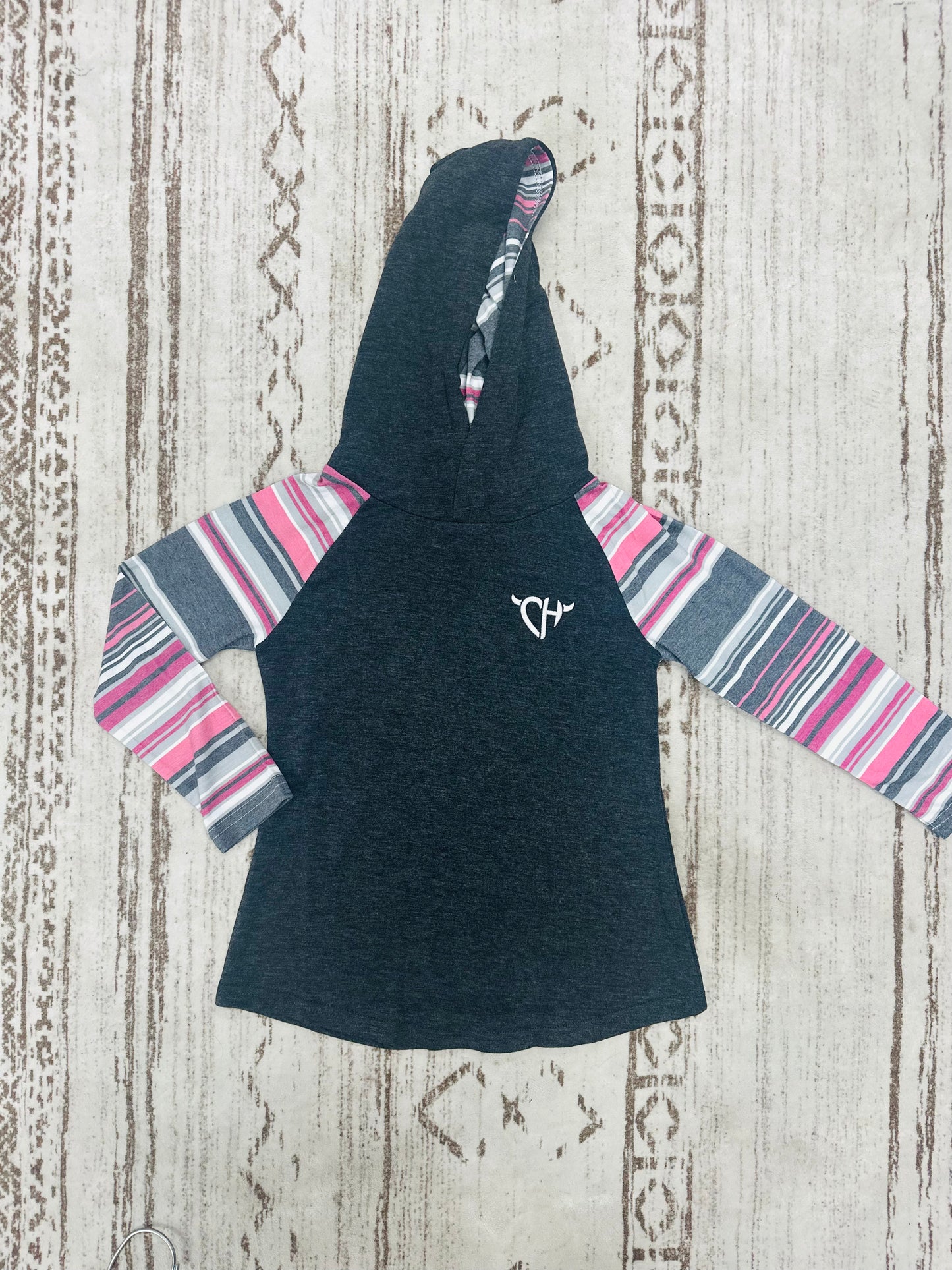 Cowboy Hardware Girl's Serape Raglan Hoody