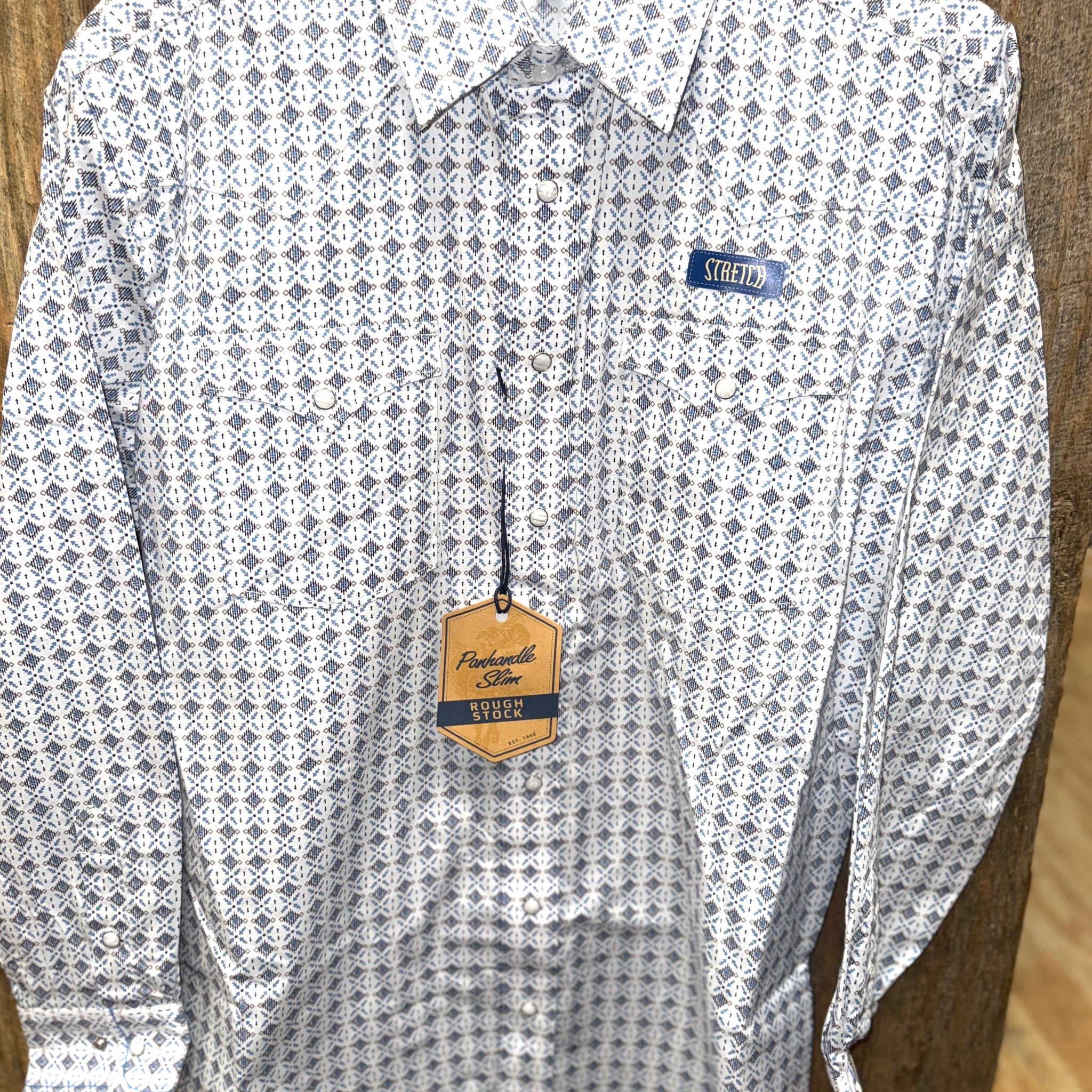 Men's L/S Snap Button Down Shirt