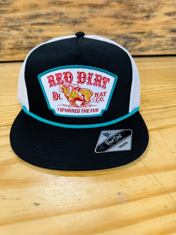 Youth Mutton Bustin Black/White Hat