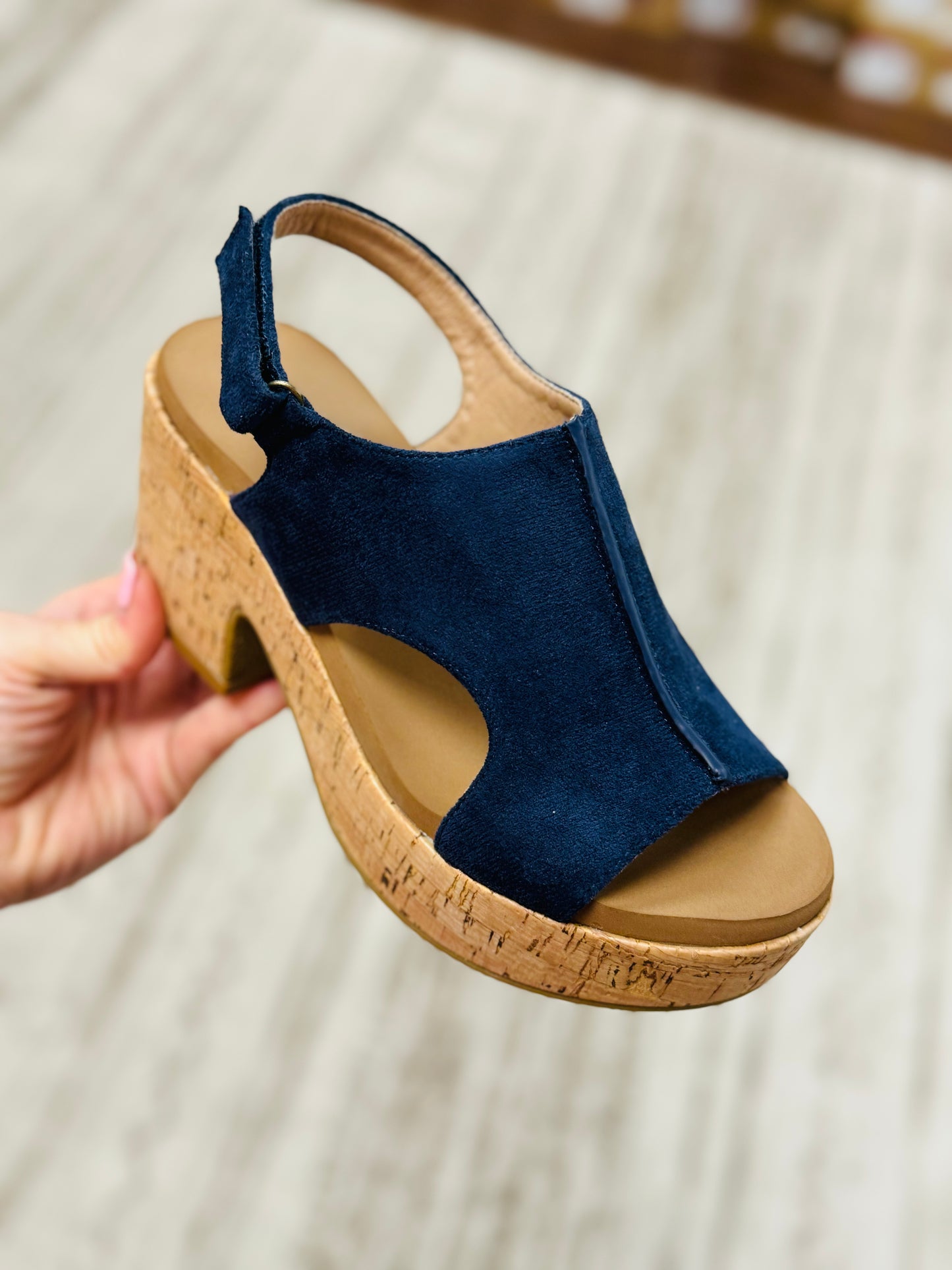 Corky's Frisky Suede Wedge Sandal