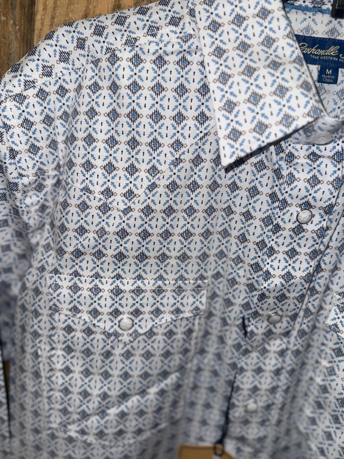 Men's L/S Snap Button Down Shirt