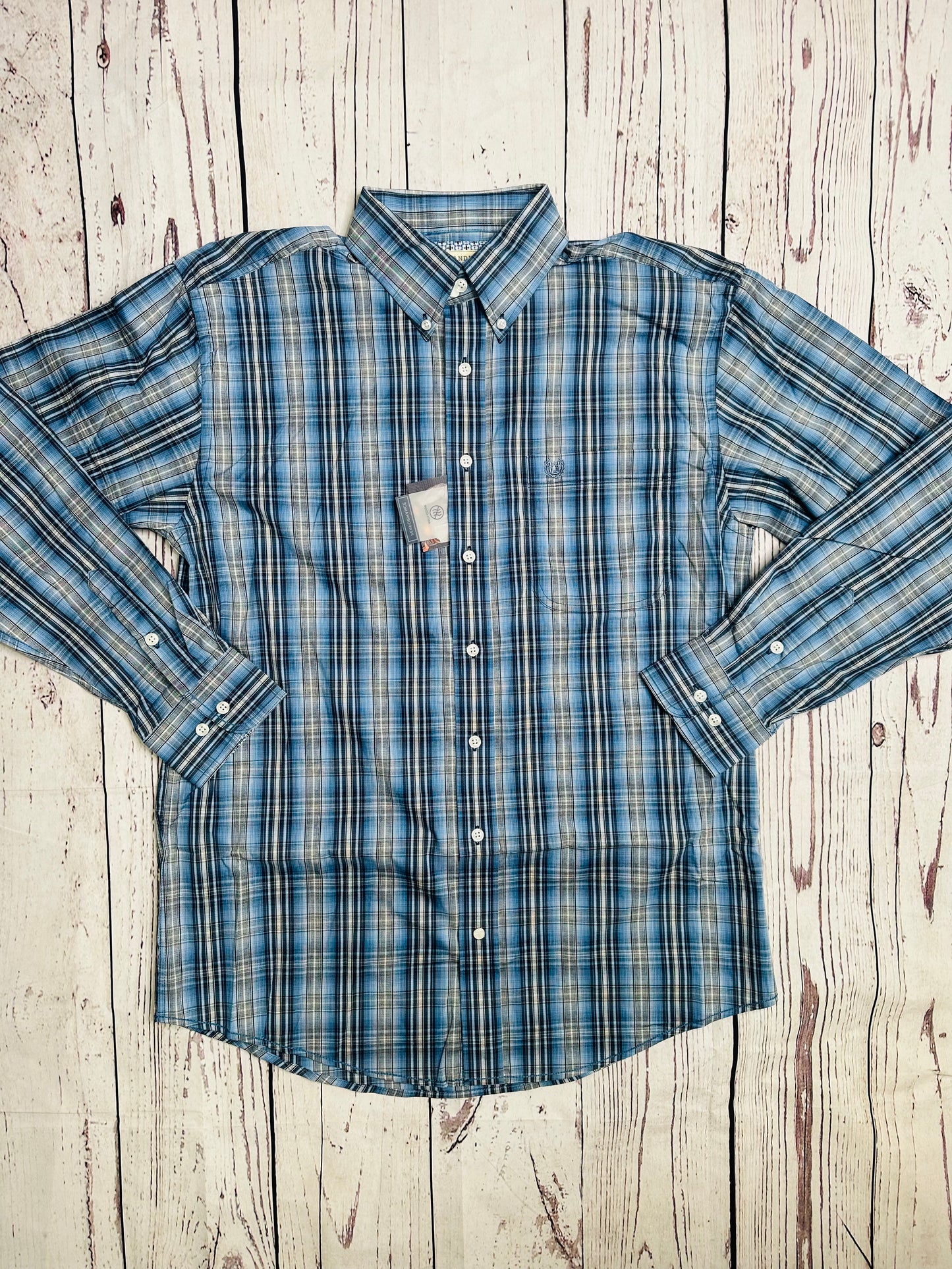 Men's L/S Plaid Button Down Shirt