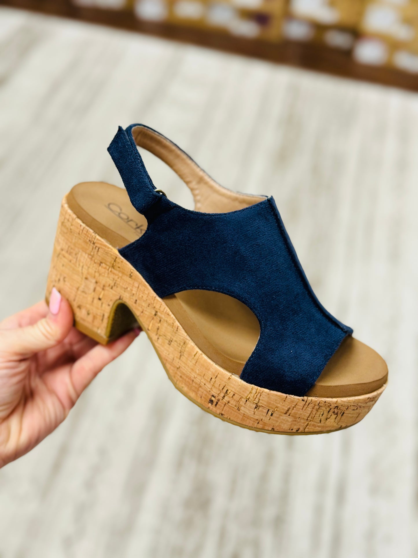 Corky's Frisky Suede Wedge Sandal