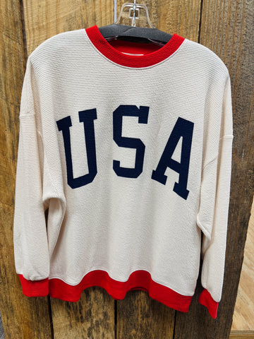 Usa Cloudy Knit Top