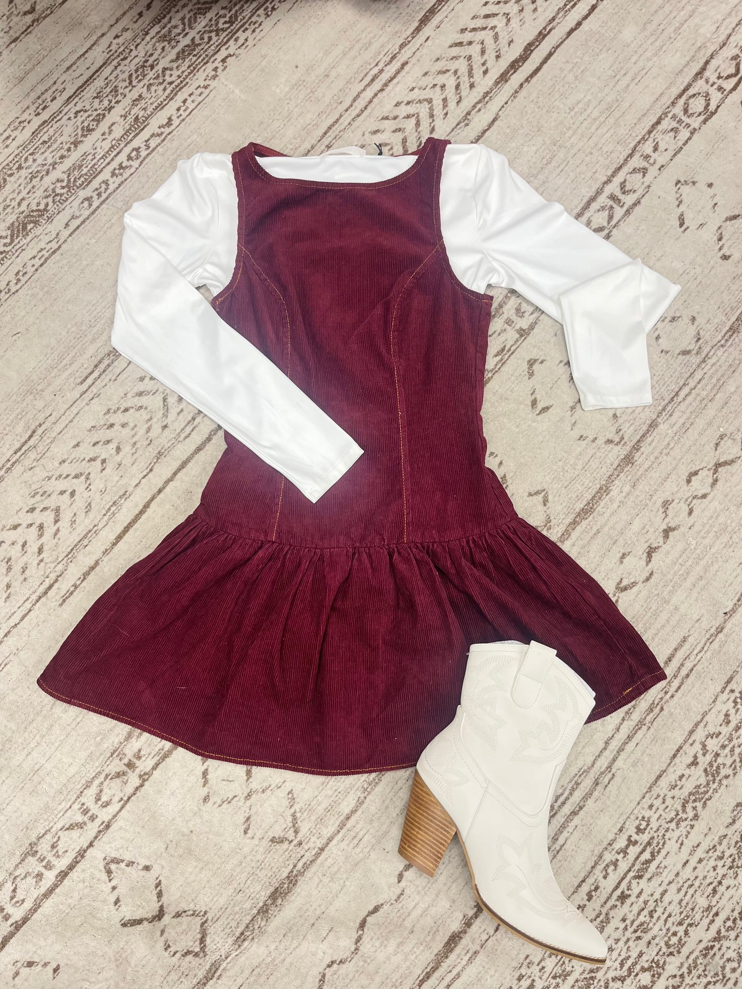 Corduroy Sleeveless Dress