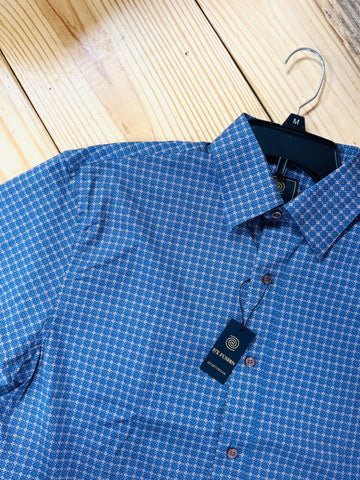 Men's L/S Mini Medallion Print Shirt