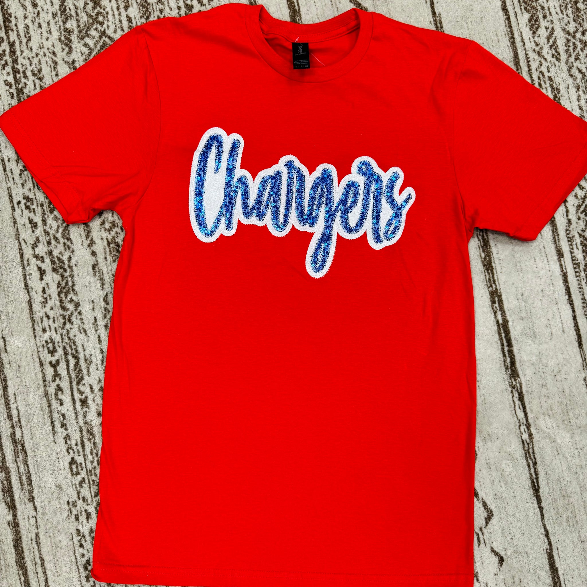 "Chargers" Sequin T-Shirt