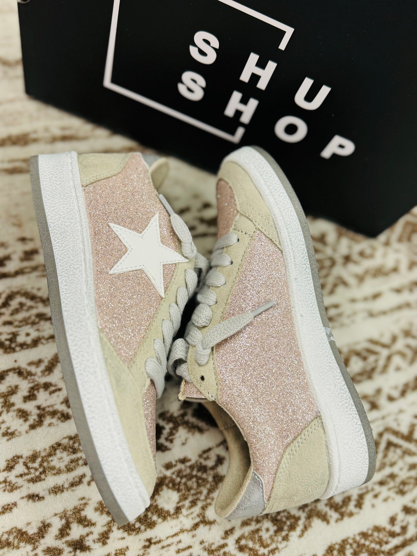 ShuShop "Paz" Kids Champagne Glitter