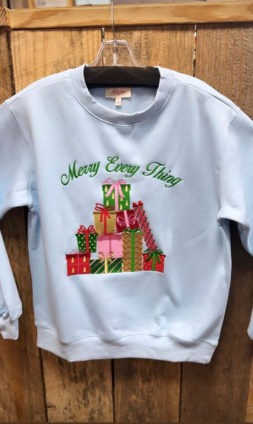 Merry Every Thing Metallic Terry Sweatshirt