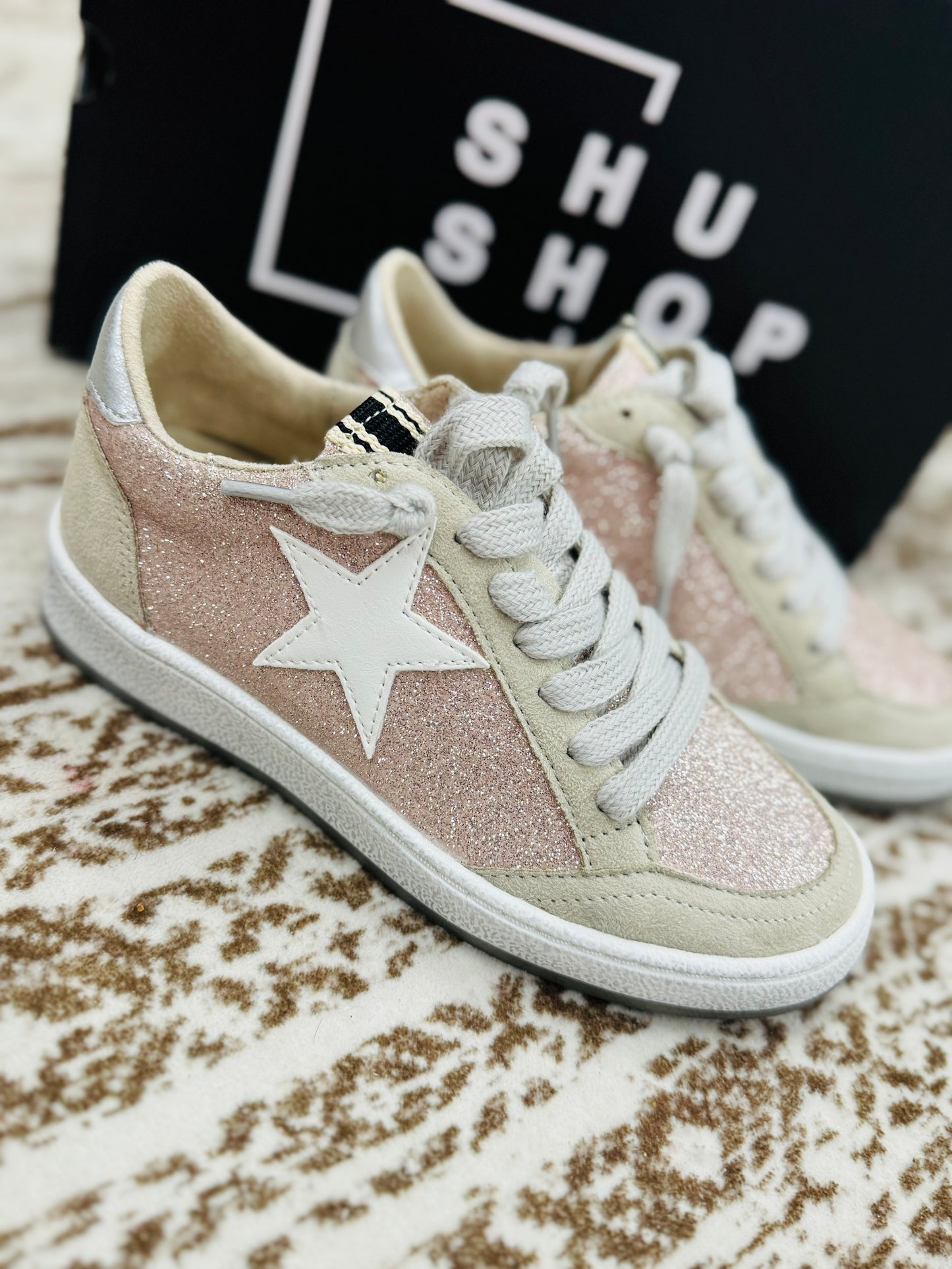 ShuShop "Paz" Kids Champagne Glitter