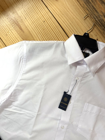 Men's L/S Solid Textured Tonal Shirt