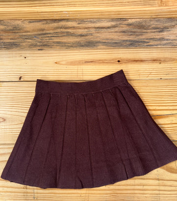 The Sweater Knit Skirt - Dark Brown