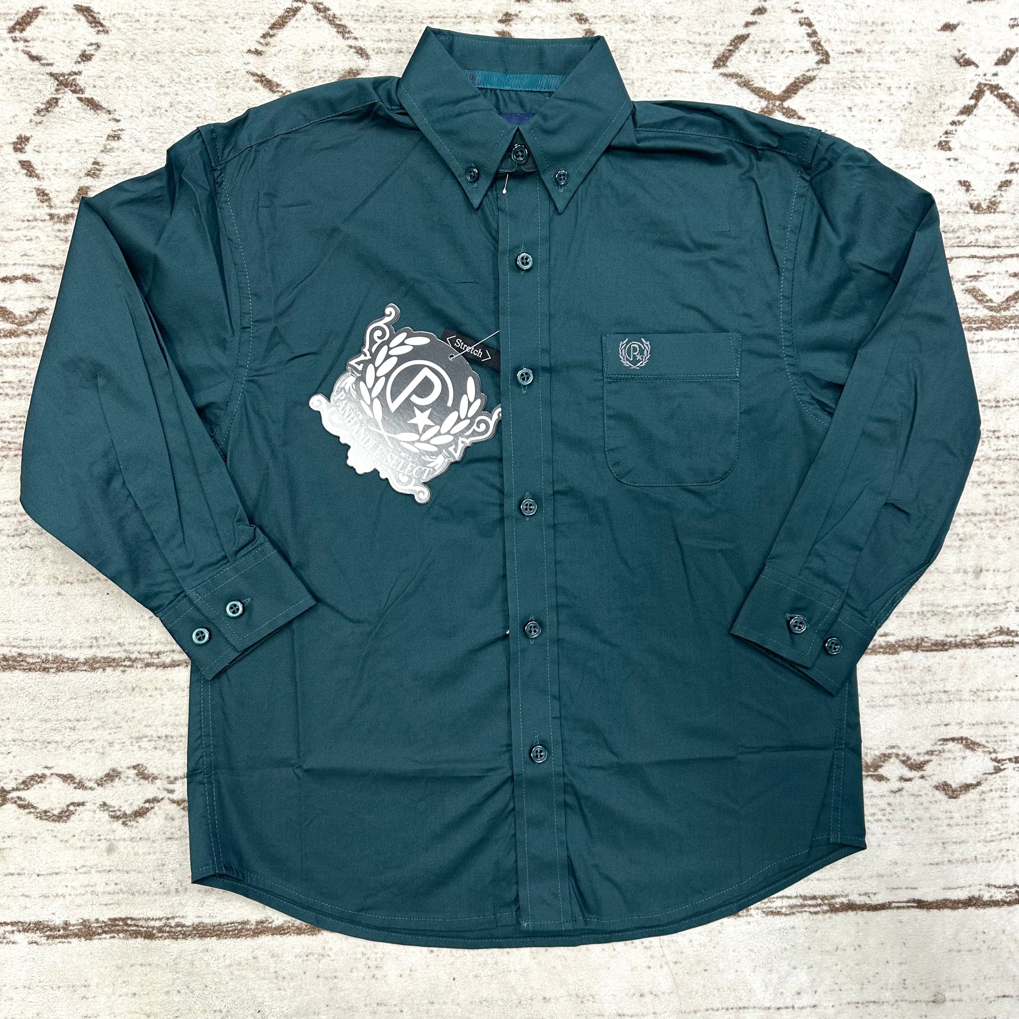 Boy's Solid Button Down Shirt