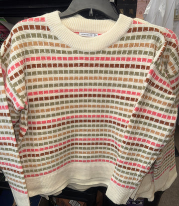 The Rich Blend Multi Striped Sweater