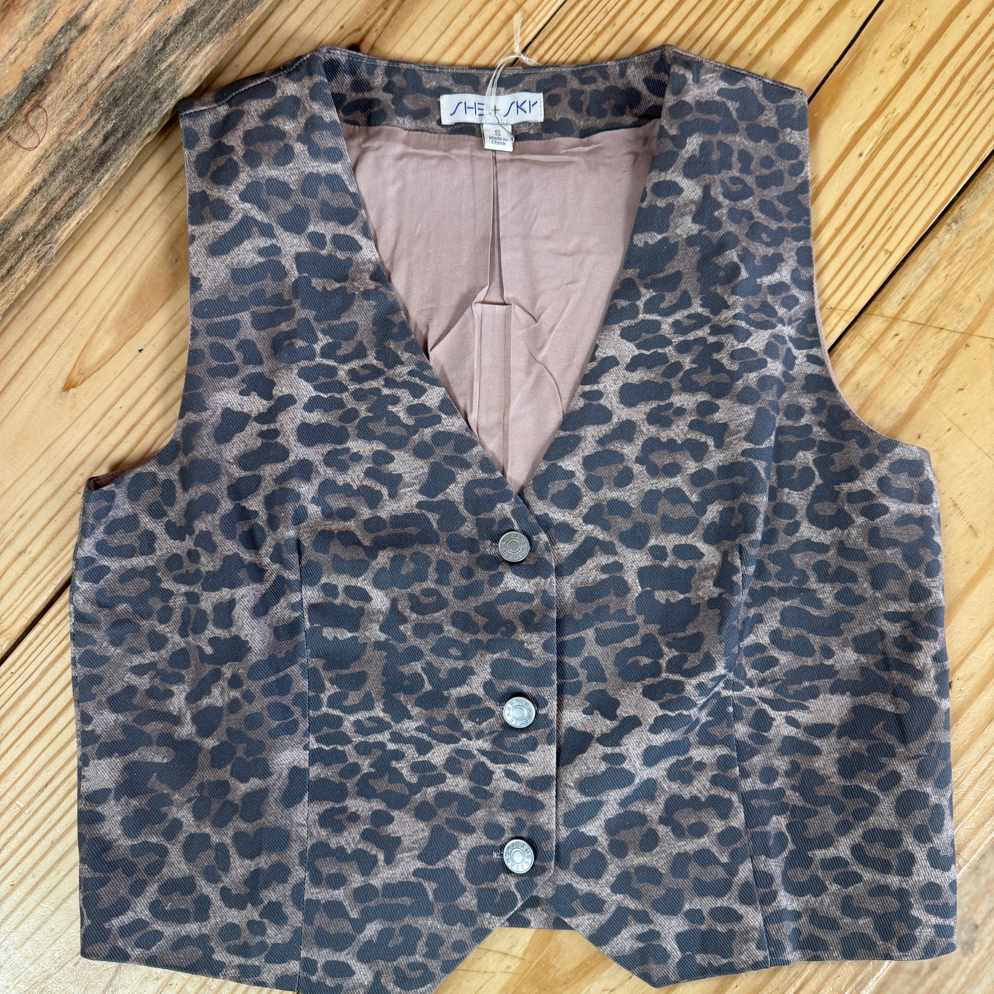 Leopard Print Vest