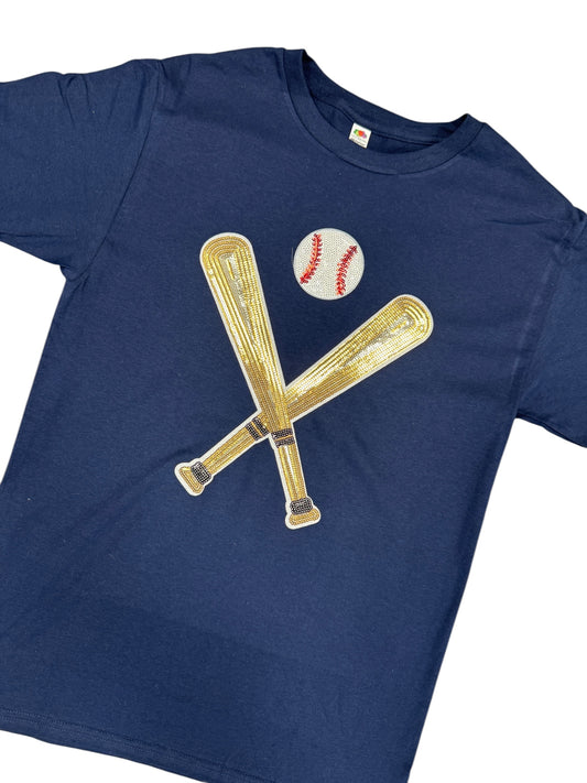 Sequin Baseball Graphic Tee