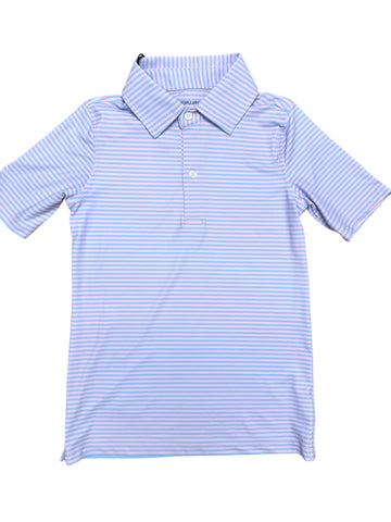 Boy's Striped Performance Polo