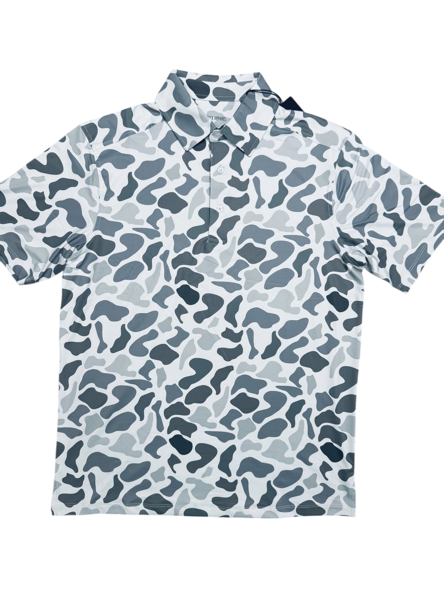 Grey Camo Performance Polo