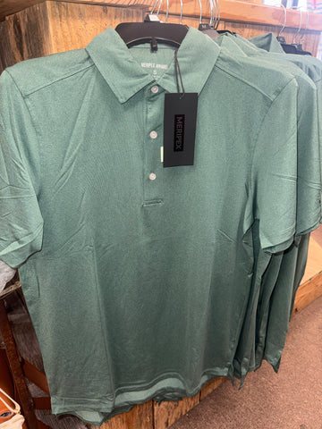 Men's Green Heather Polo