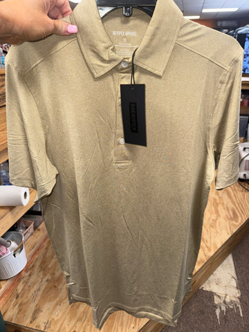 Men's Khaki Heather Polo
