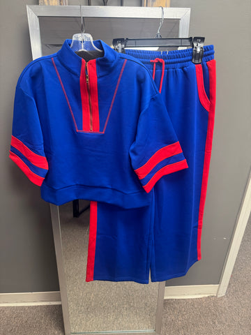 Game Day Vibrant Royal Blue & Red Set