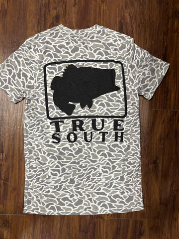 Bass Square White Camo T-Shirt