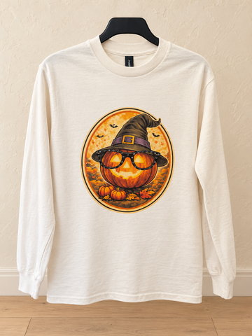 Pumpkin With Rhinestone Shirt