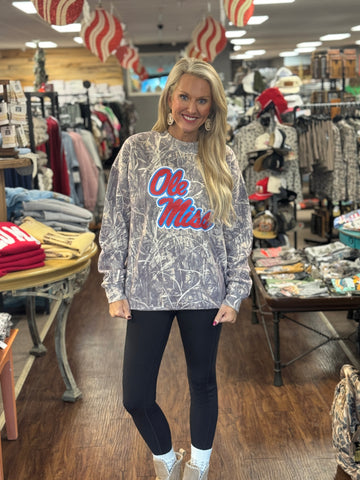 Ole Miss Camo Sweatshirt
