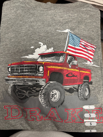 Youth Americana Flag Truck T-Shirt