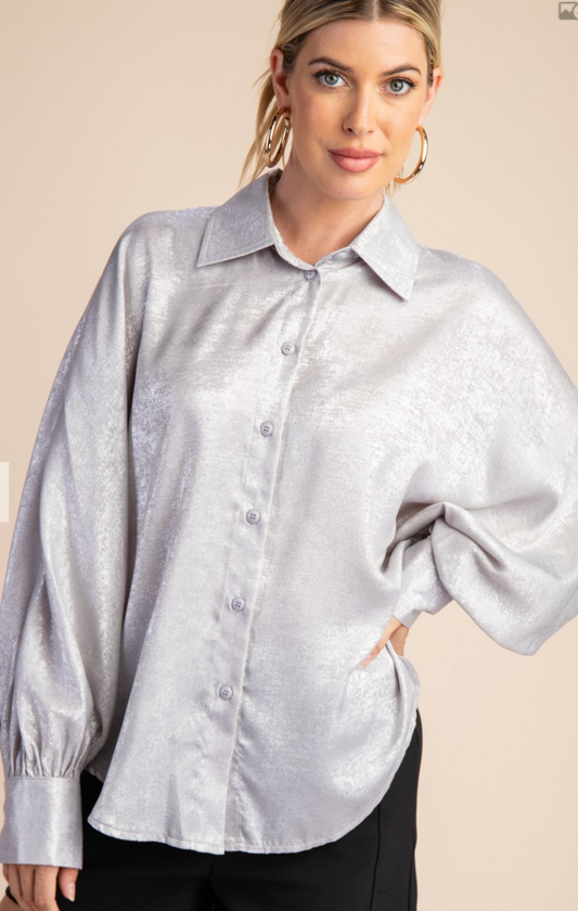 The Crowd Favorite Shimmering Blouse