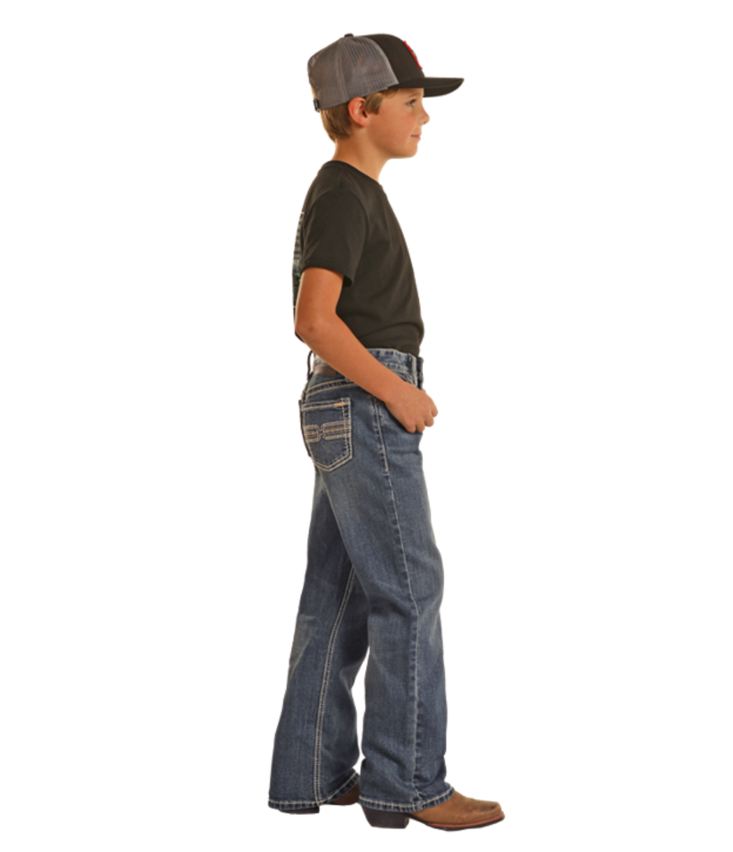 Boy's HOOEY ROPE STITCH BOOTCUT Jeans