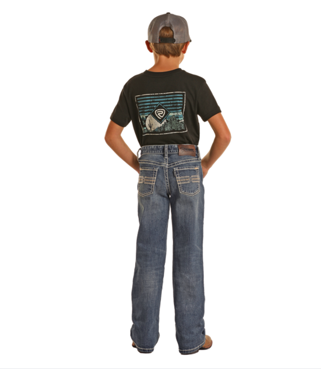 Boy's HOOEY ROPE STITCH BOOTCUT Jeans