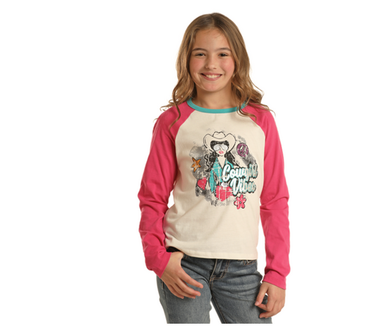 Girl's Cowgirl Vibe L/S Shirt