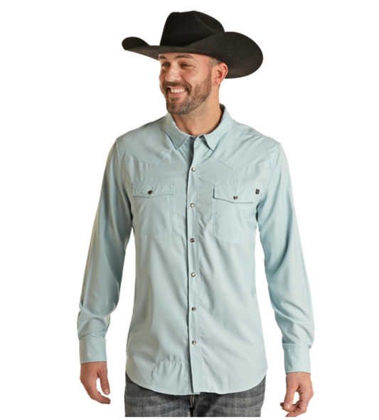 Performance Long Sleeve Pearl Snap Shirt