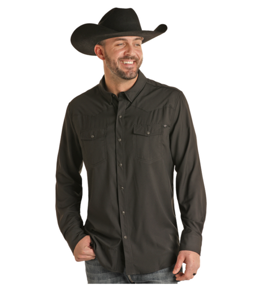 Performance Long Sleeve Pearl Snap Shirt