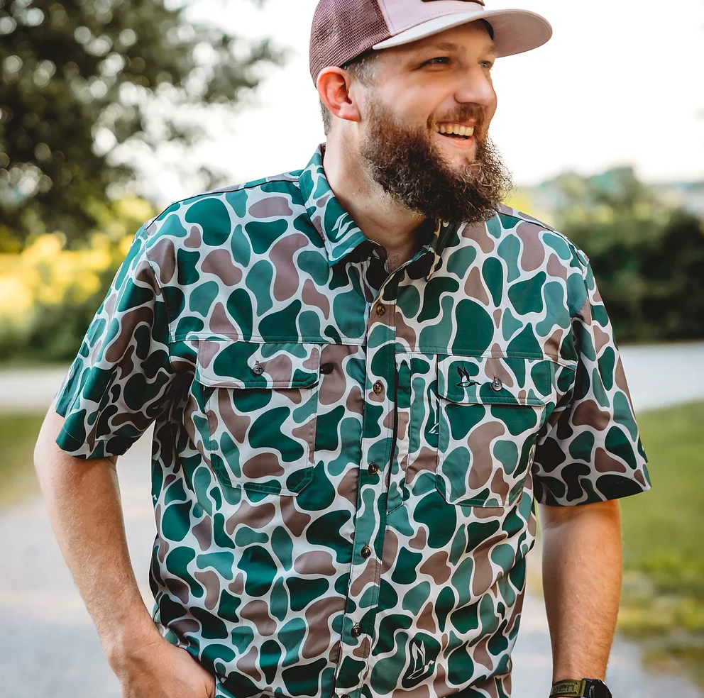 Roost Camo Button Down