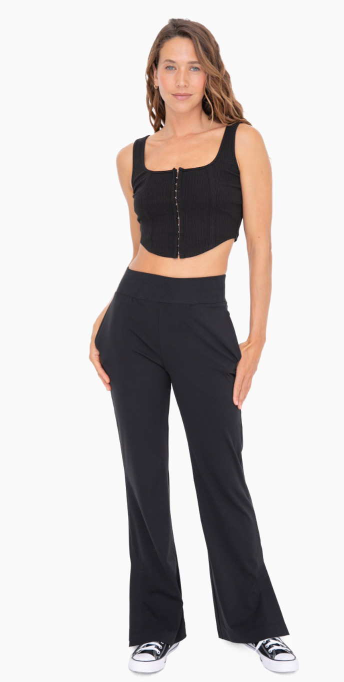 Graphene-Blend Wide Leg Active Pants