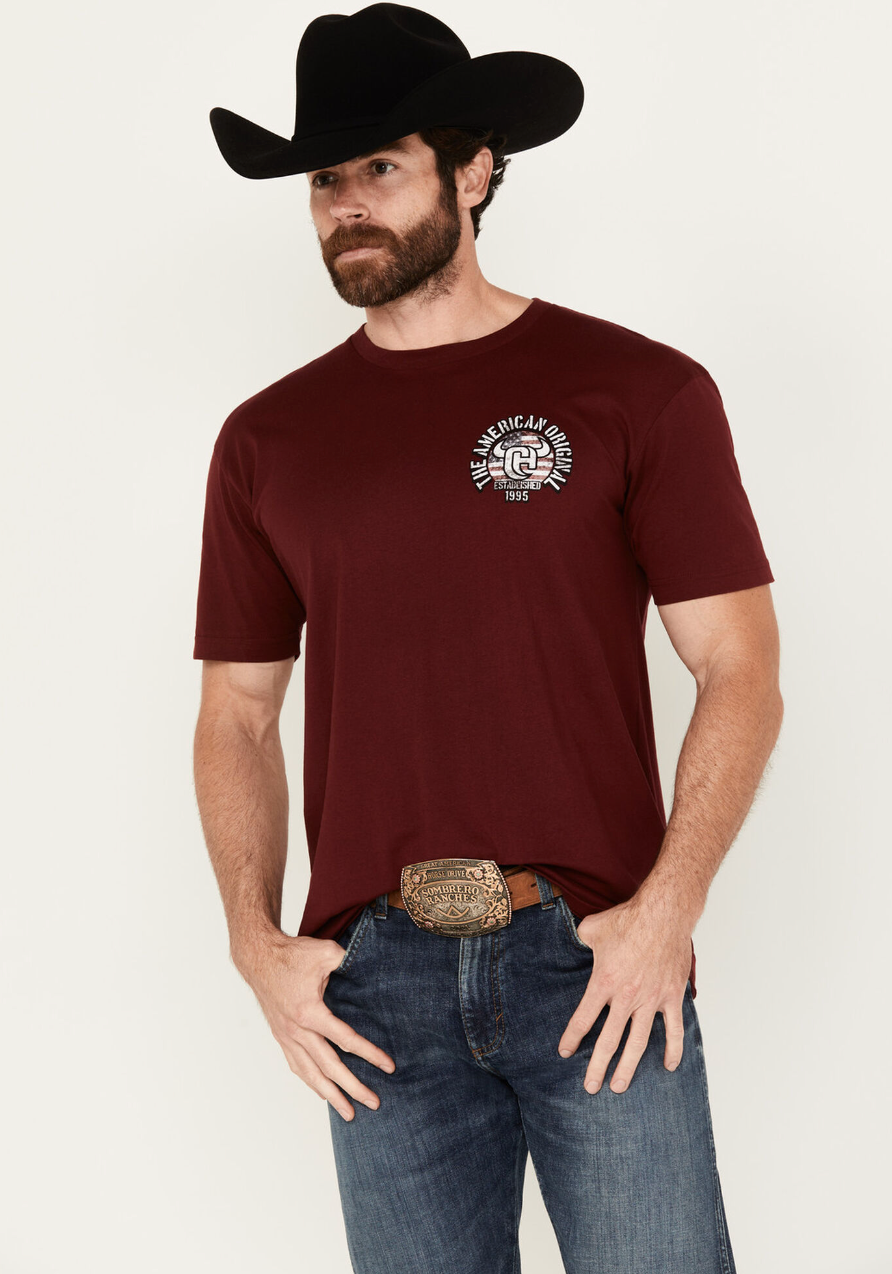 Cowboy Hardware Men's American Original Short Sleeve Graphic T-Shirt