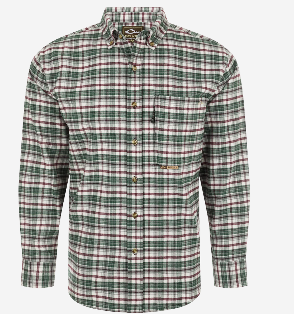 Autumn Brushed Twill Plaid Long Sleeve Shirt