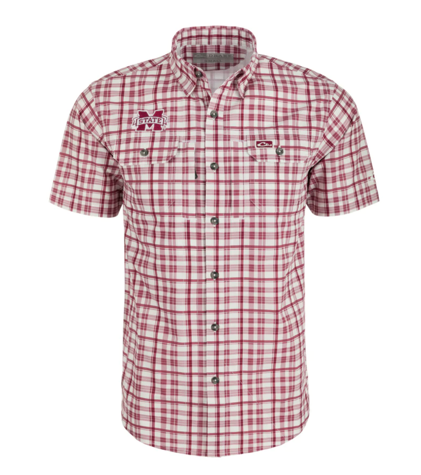 Miss. State Windowpane Plaid Shirt SS