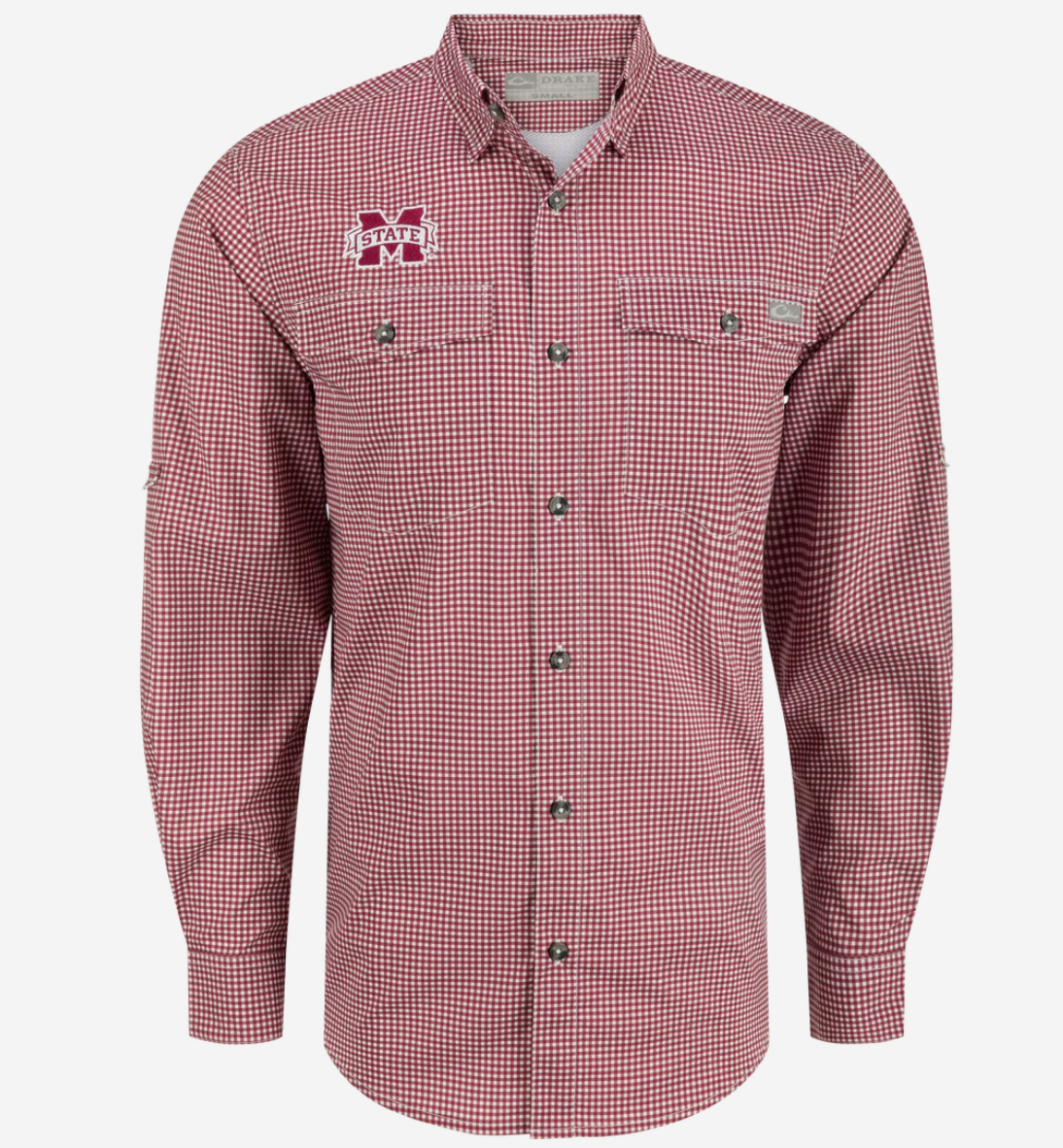 Mississippi State Frat Gingham Long Sleeve Shirt