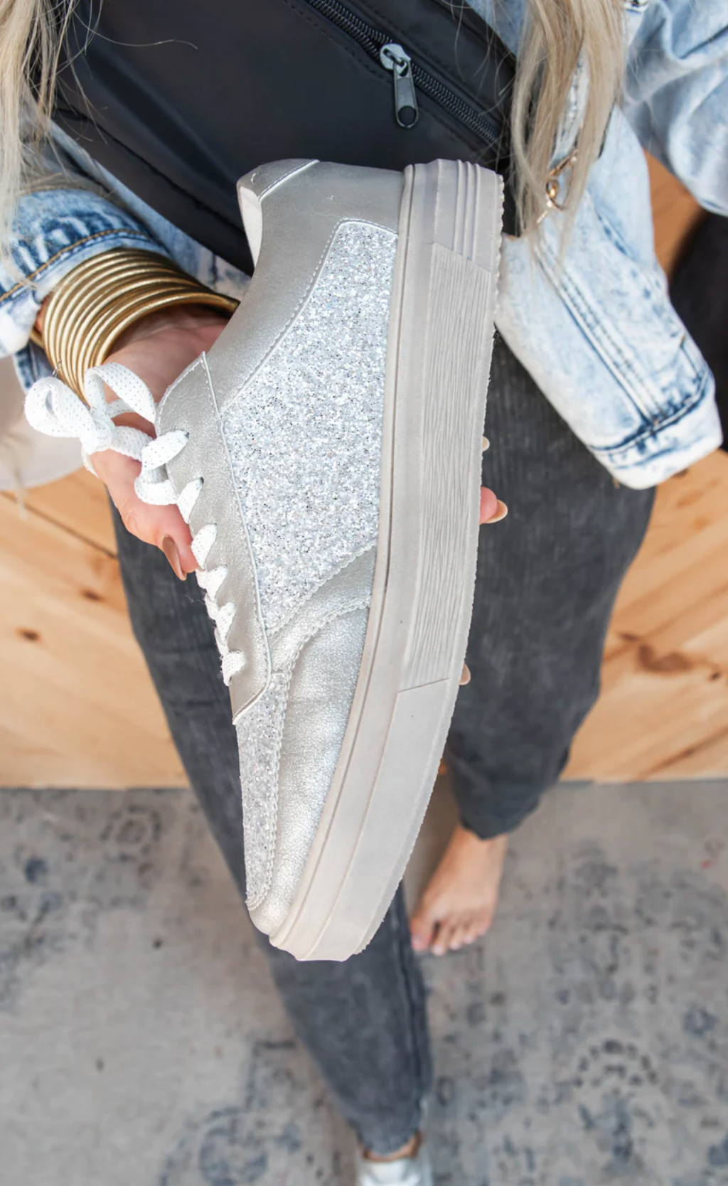 Corkys Rad Sneaker - Silver Metallic