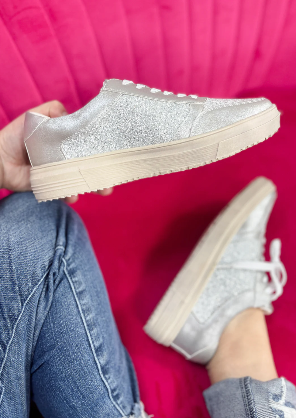 Corkys Rad Sneaker - Silver Metallic