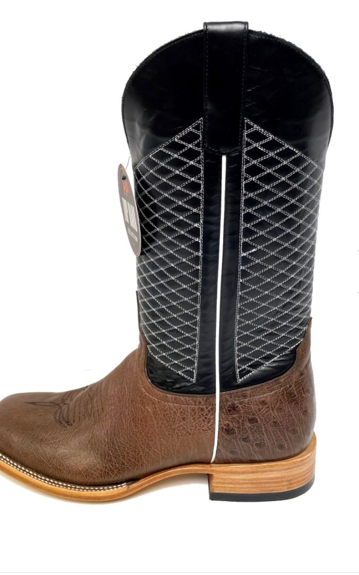 Top Hand Men's Kango Tobac Smooth Ostrich Boot HP8009