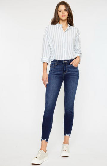 KanCan Mid Rise Ankle Skinny Jeans