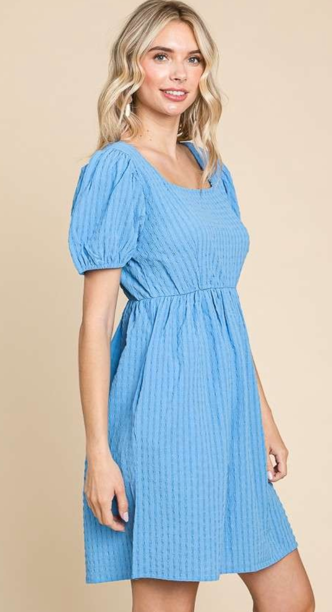 Beautiful Babydoll Square Neck Dress